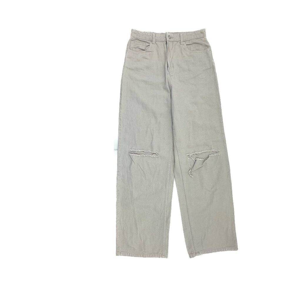 Divided Distressed‎ Baggy Women's size 6 Beige Denim Jeans